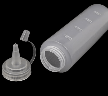 2Pcs 200ml Funnels 8oz Clear Kitchen Plastic Squeeze Bottles Condiment Ketchup Mustard Filtering Funnels Oil Salt - Image 3